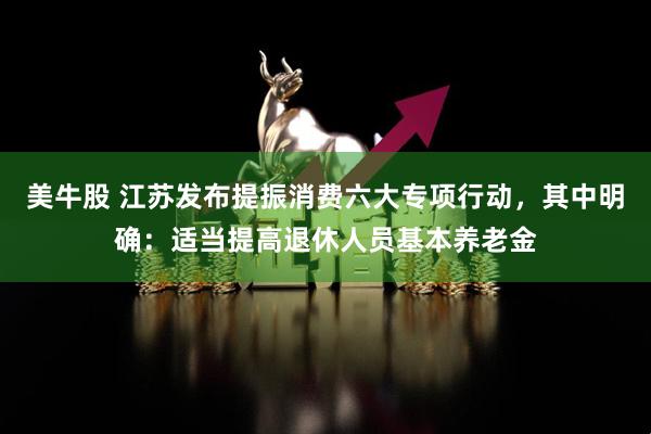 美牛股 江苏发布提振消费六大专项行动，其中明确：适当提高退休人员基本养老金